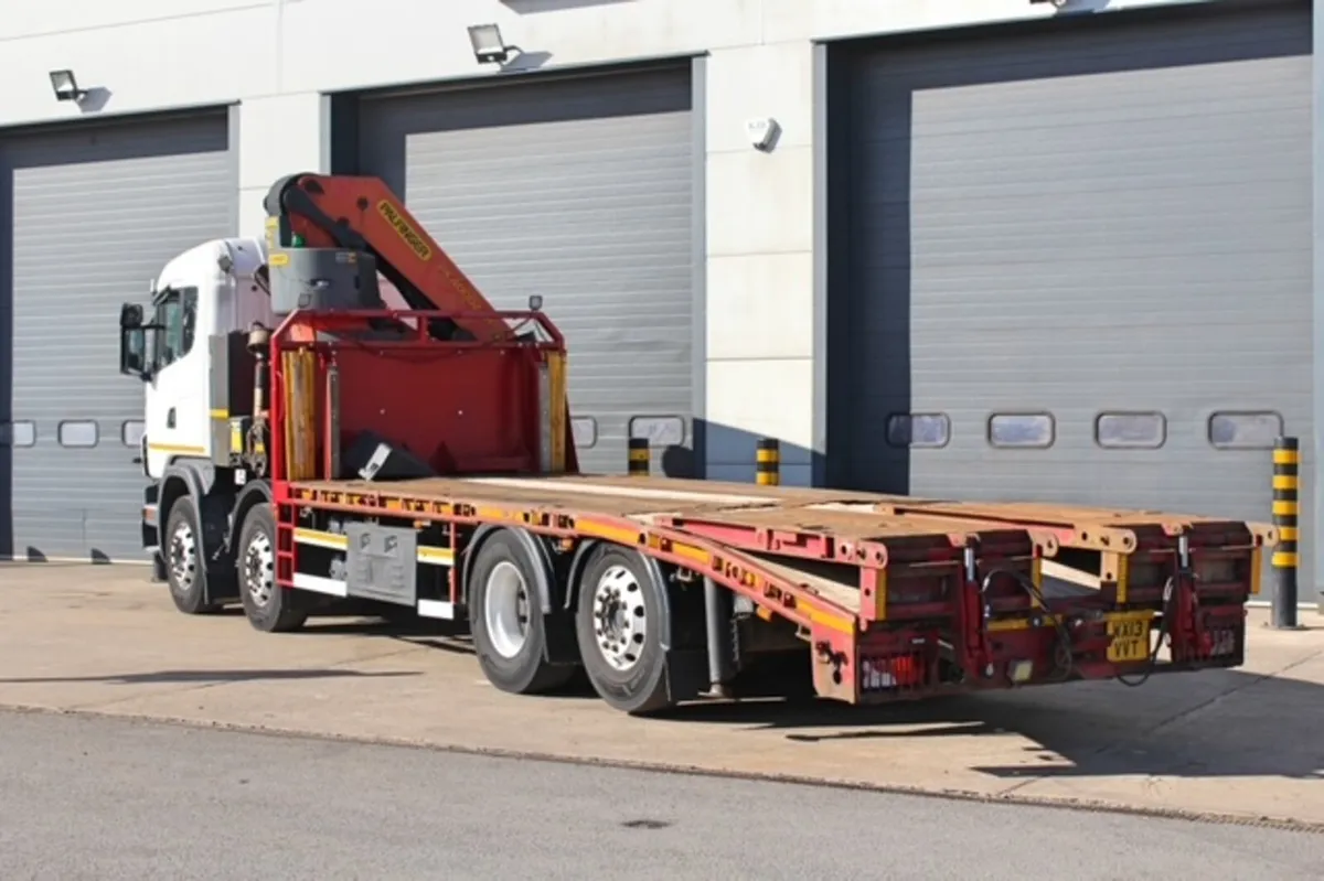 2013 SCANIA G400 8X2 BEAVERTAIL & PK40002-EH CRANE - Image 4