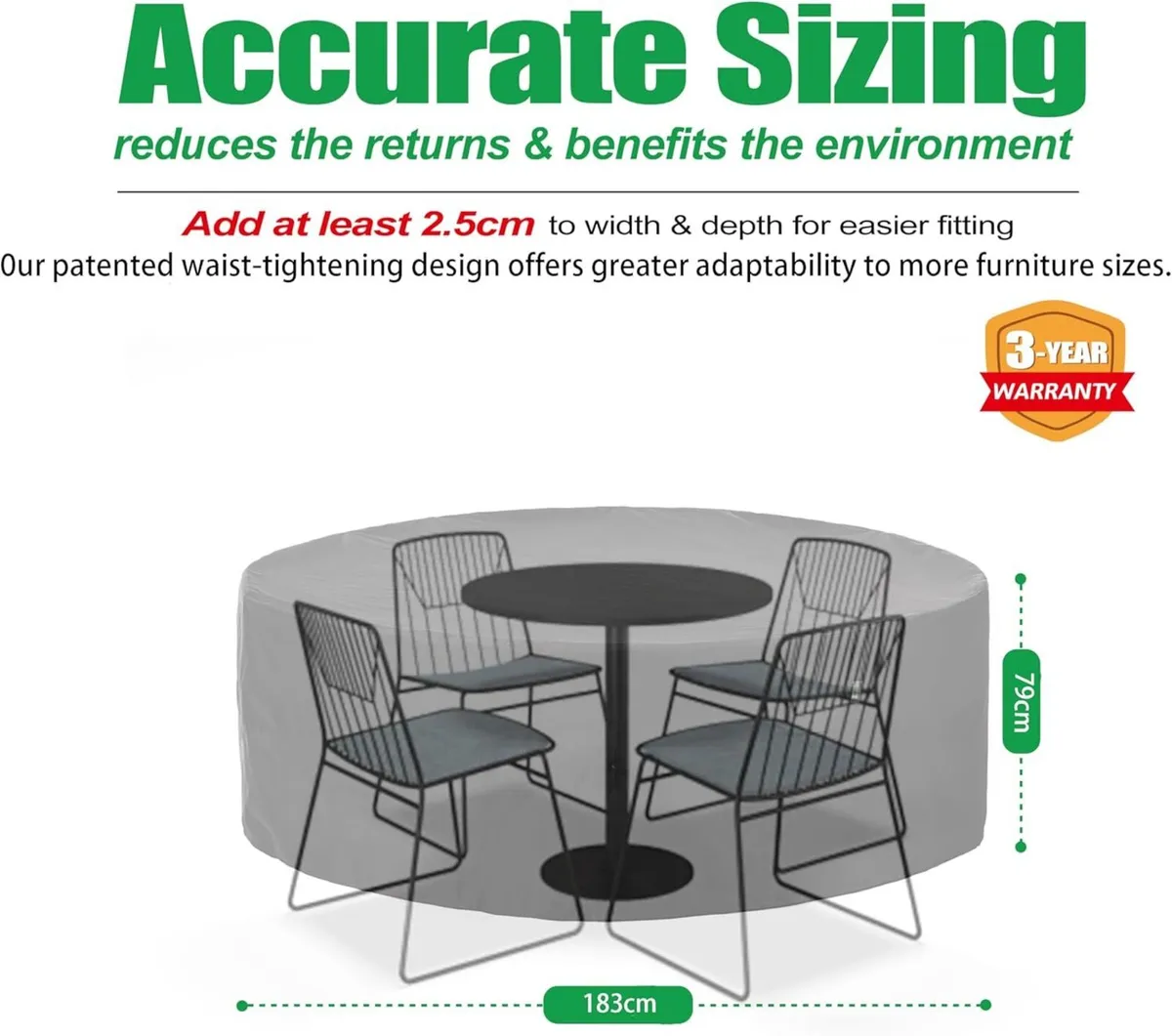 Garden Furniture Covers Waterproof Outdoor Table - Image 3