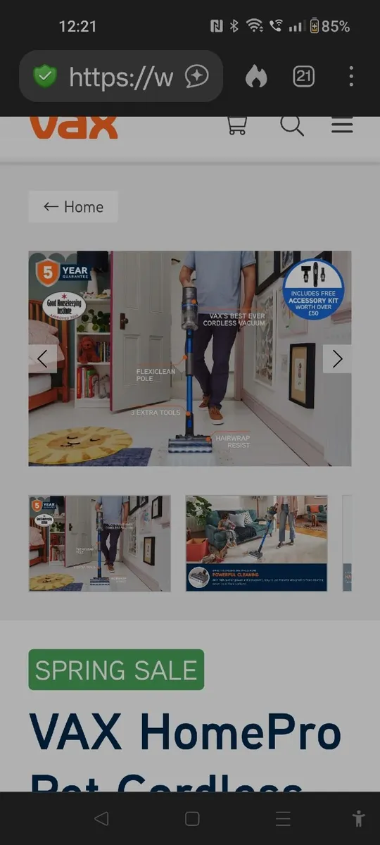 Vax pet pro stick vacumn - Image 3