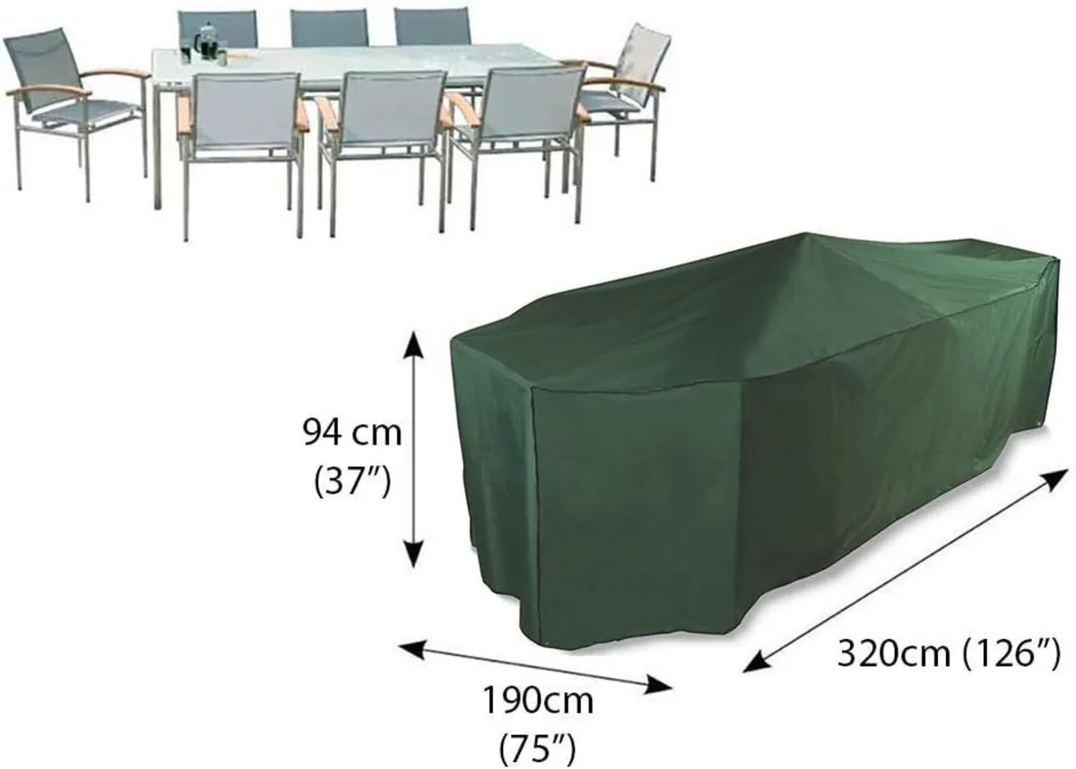 Protector Rectangular Garden + Chairs Table Cover - Image 3