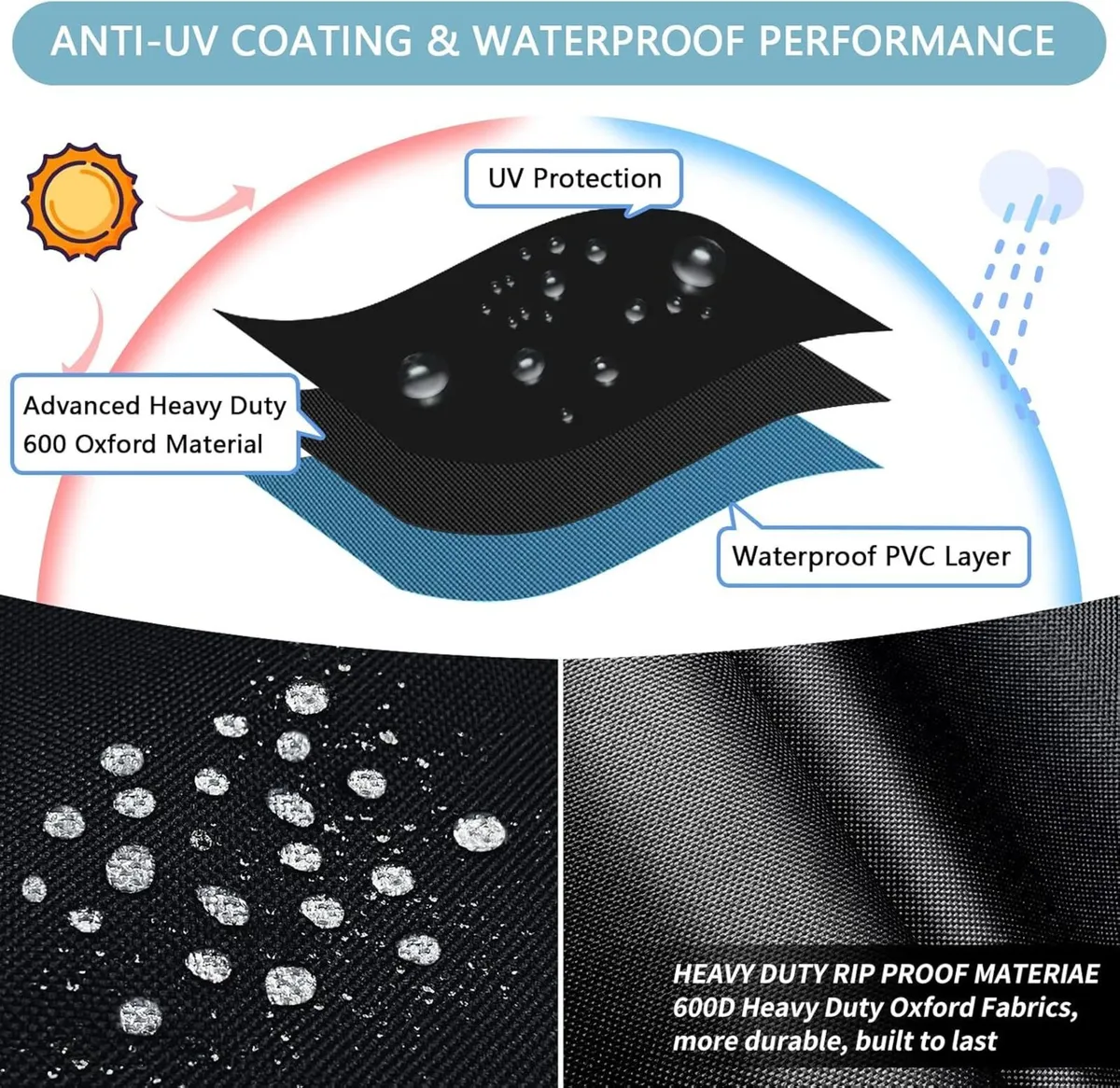 Garden Furniture Covers Waterproof Outdoor Table - Image 3