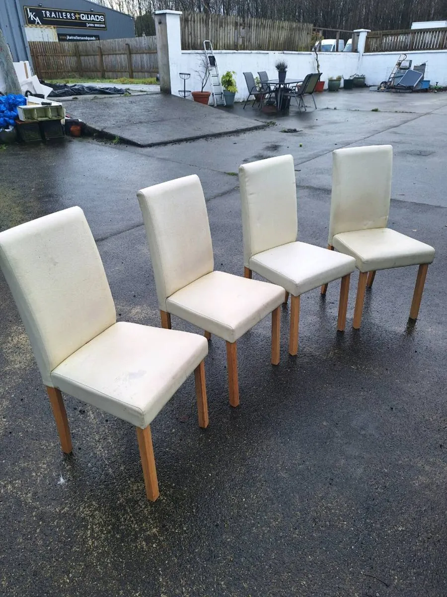 Four free dining chairs