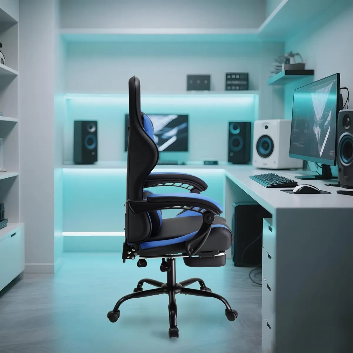 Gaming Chair Ergonomic Reclining Seat With - Image 2