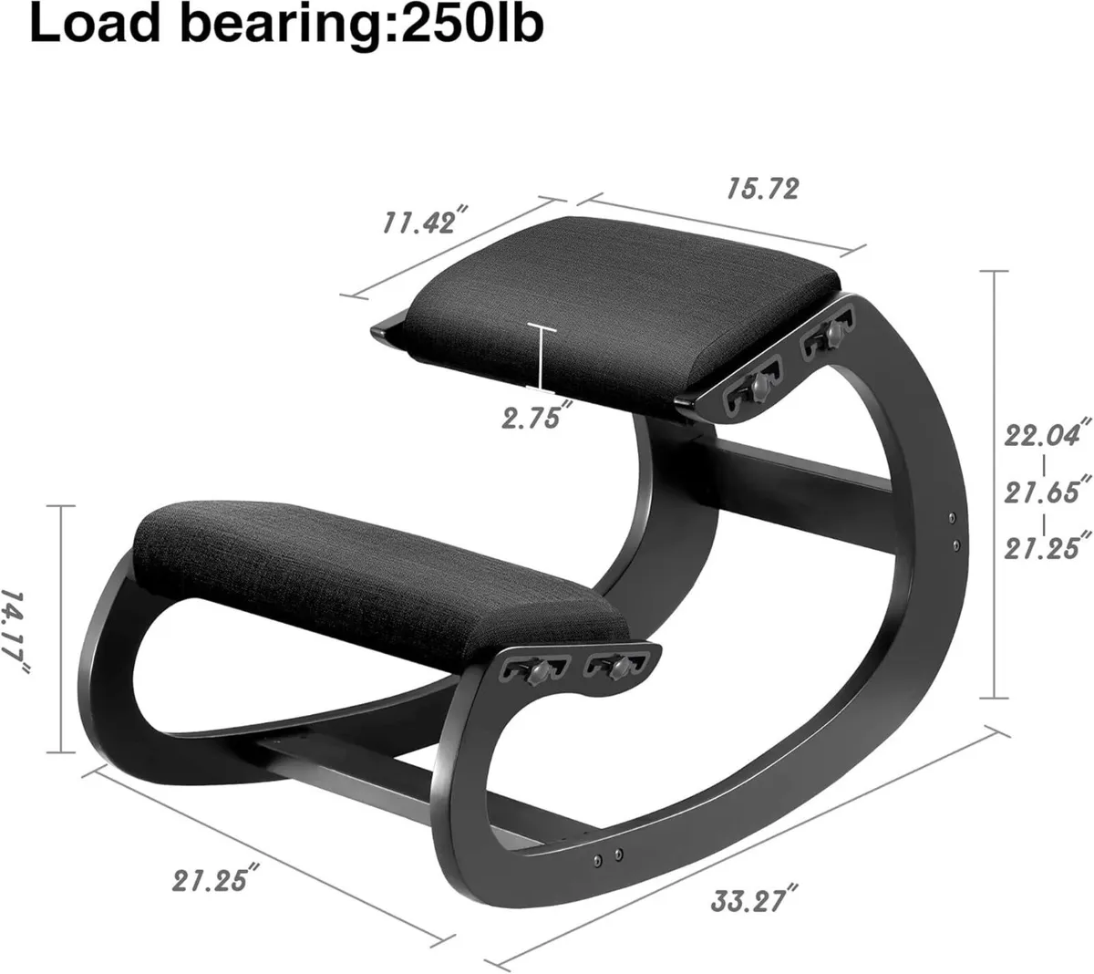 Adjustable Kneeling Chair Wooden Ergonomic Chairs - Image 2