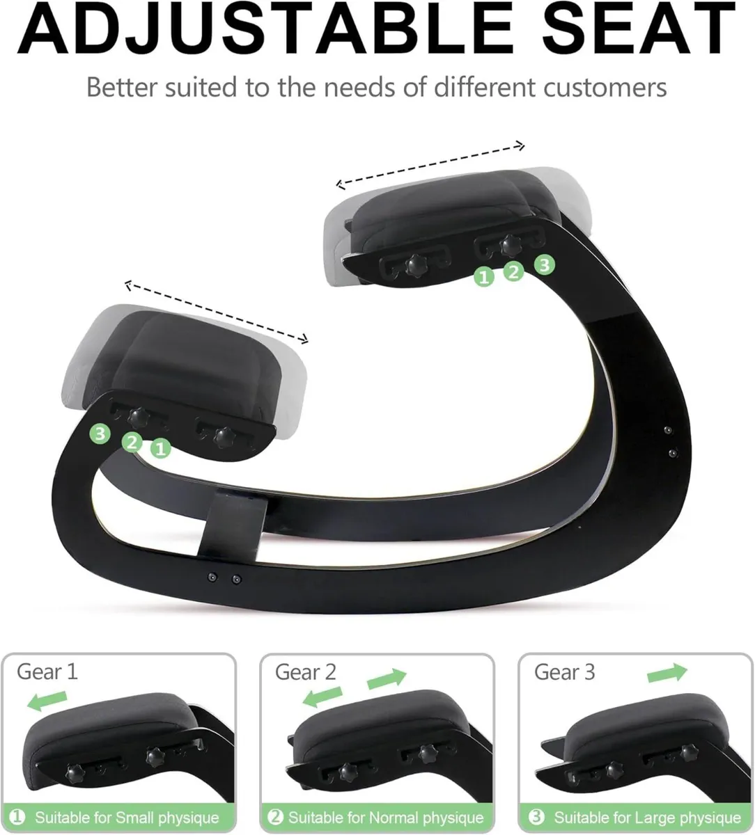 Adjustable Kneeling Chair Wooden Ergonomic Chairs - Image 3