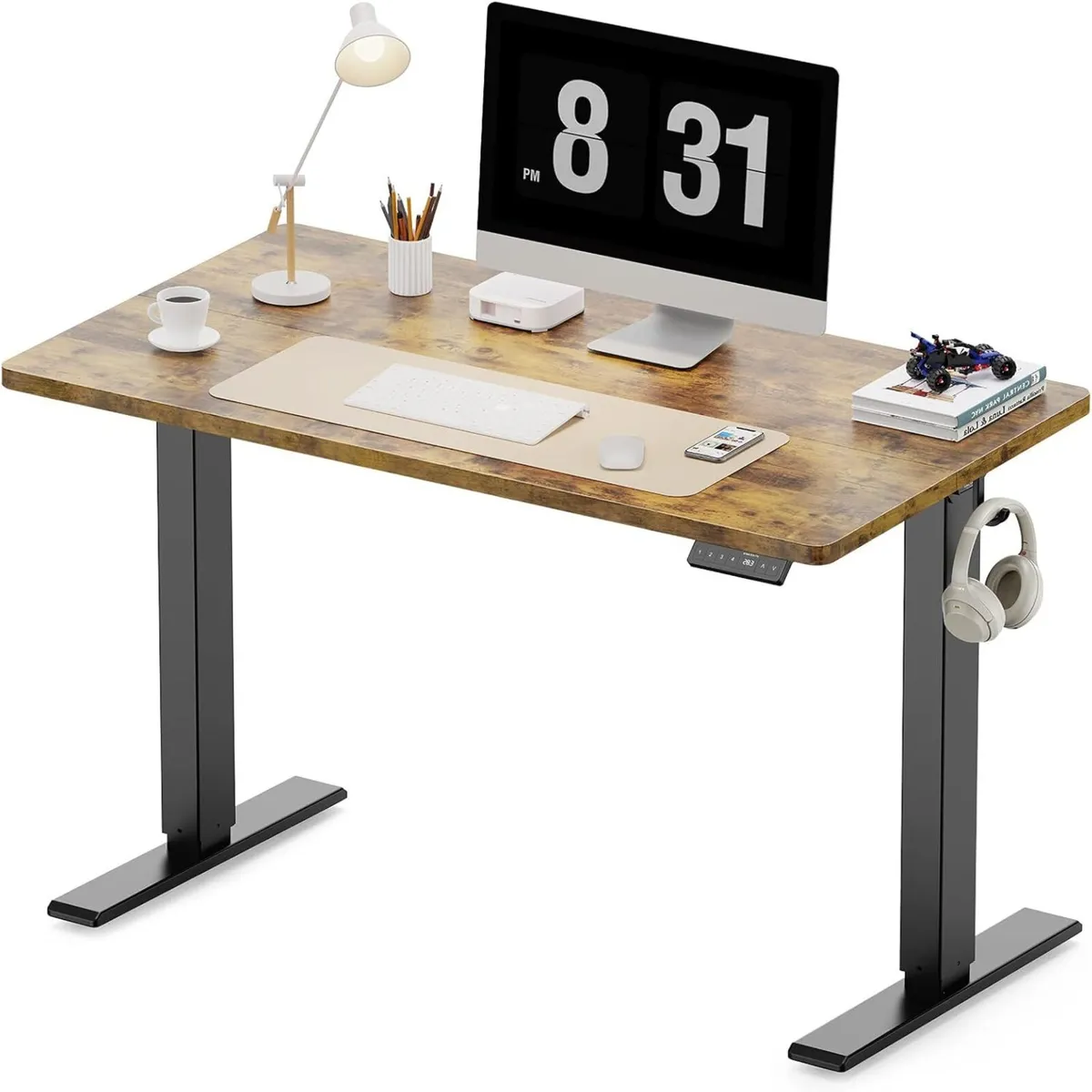 100 x 60 cm Standing Desk Electric Height - Image 1