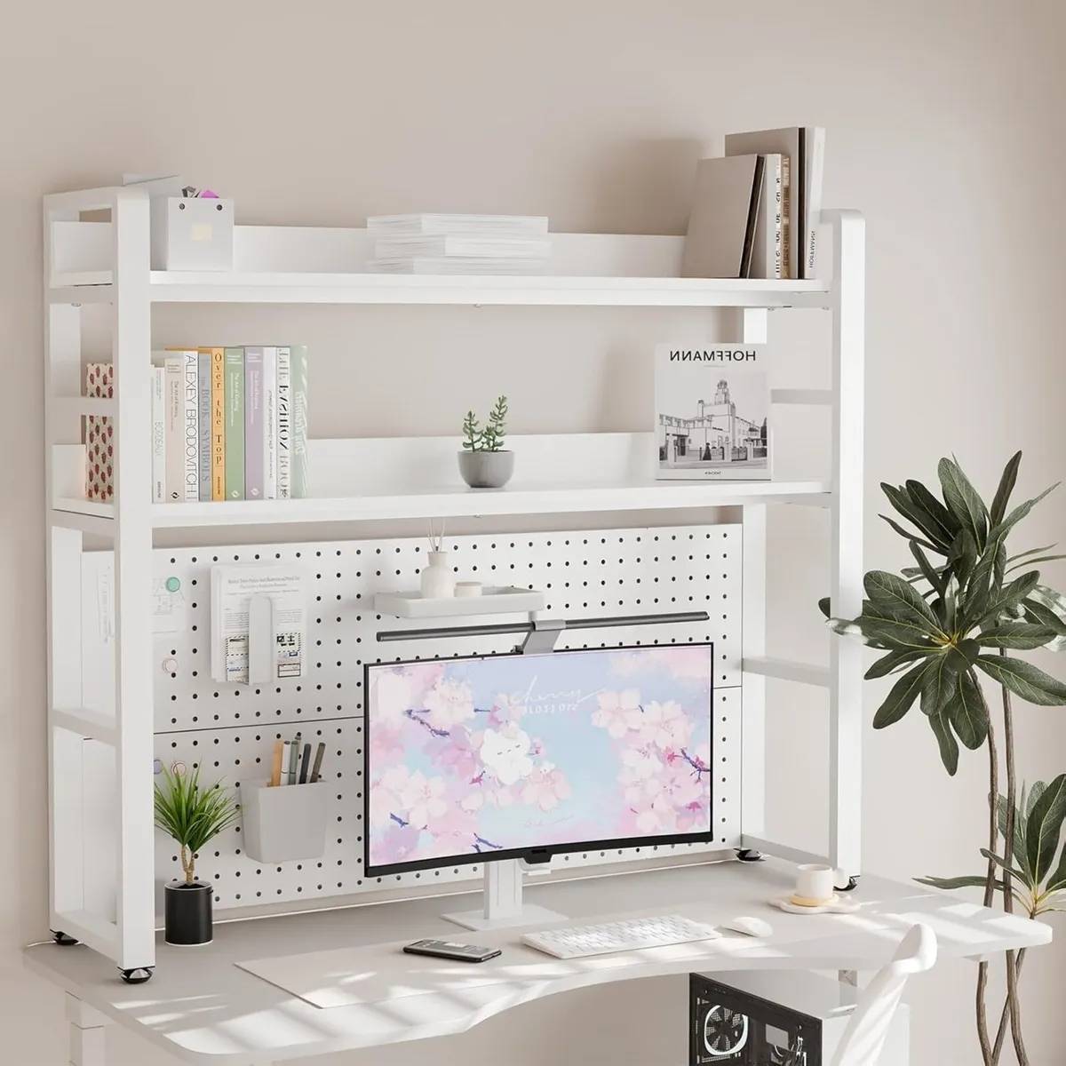 2-Tier Desk Shelf With Concealed Screws Design - Image 2