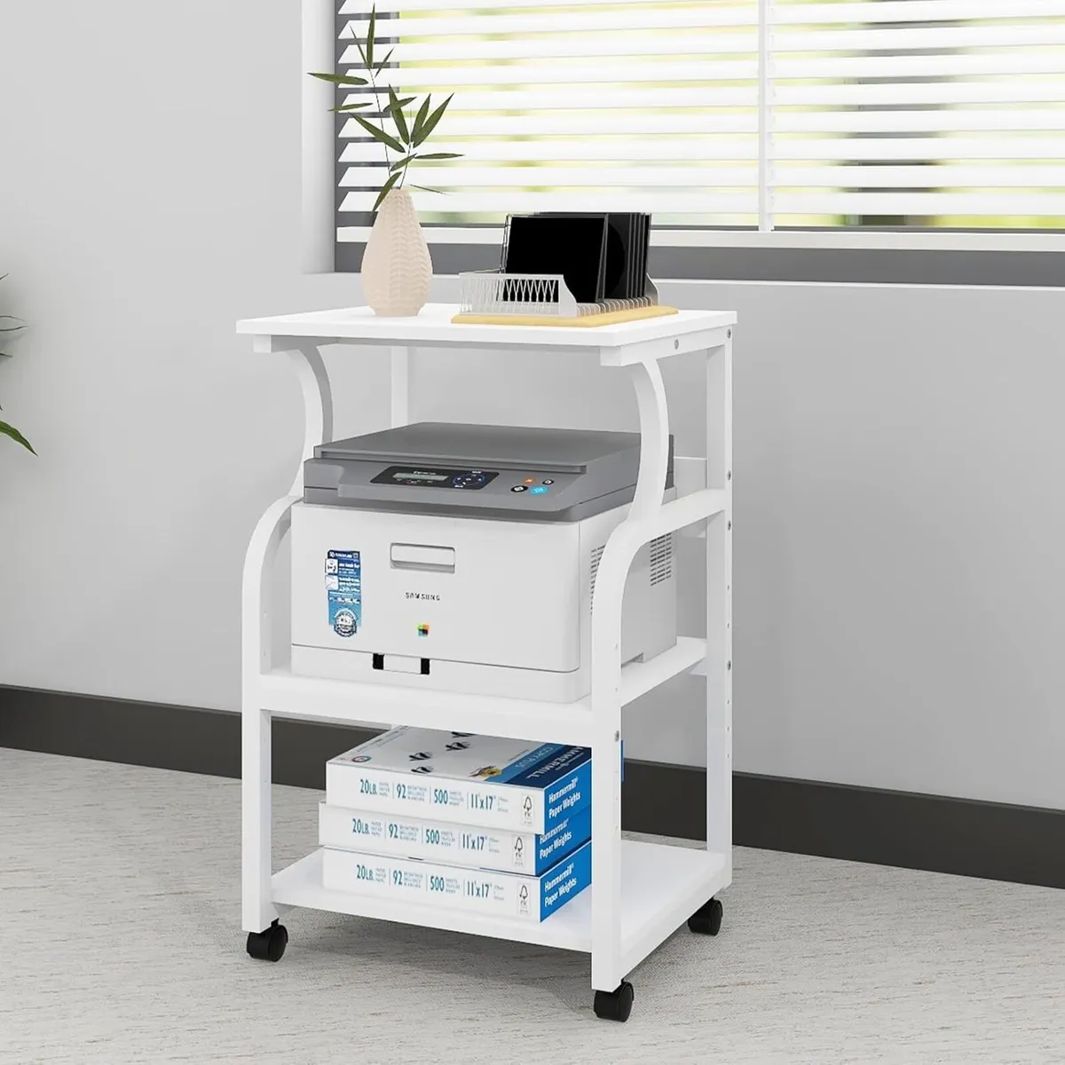 50x40x73cm Large Printer Stand Table Storage Unit - Image 2