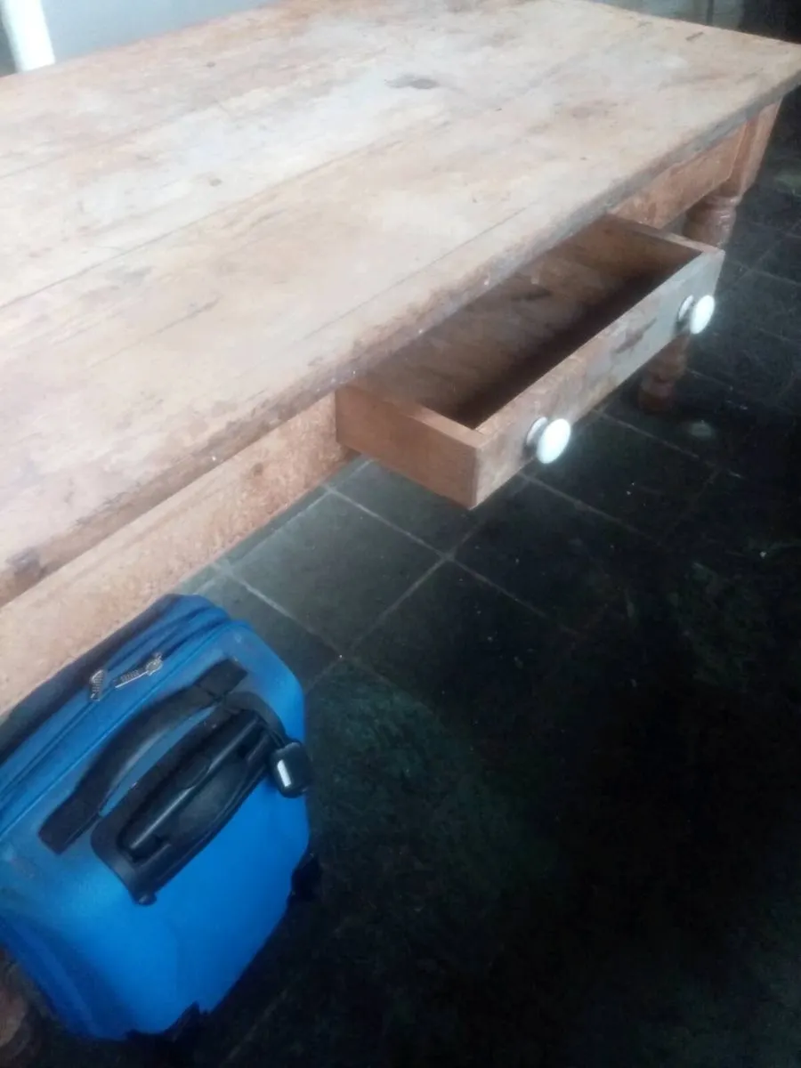 Irish Pine Dresser and Table - Image 2