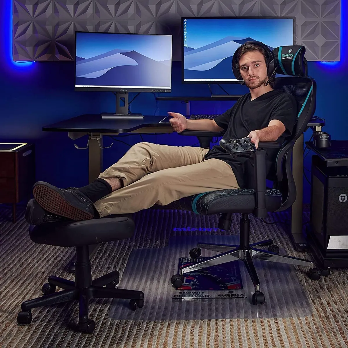 Height Adjustable Under Desk Footrest Ultra Soft - Image 2