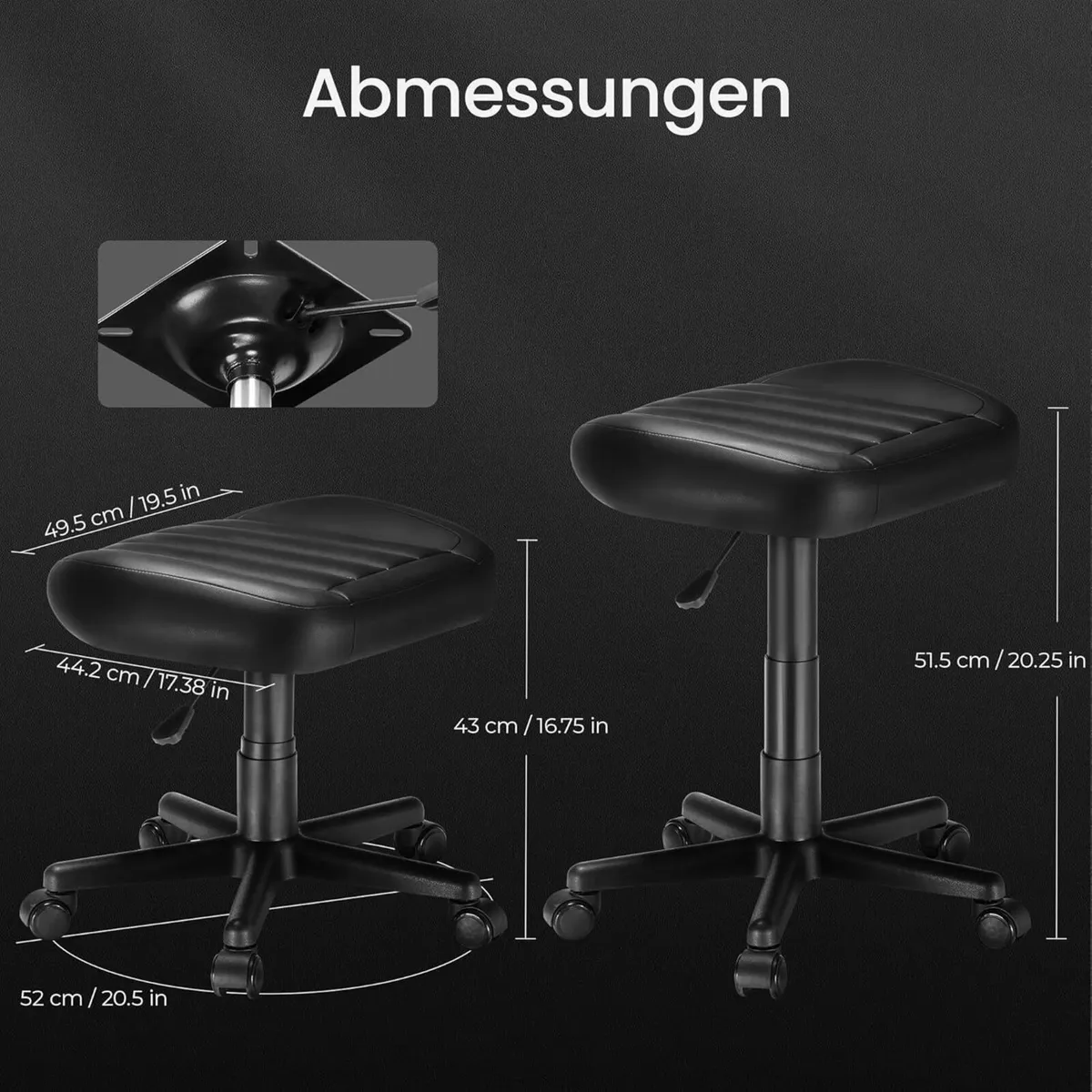 Height Adjustable Under Desk Footrest Ultra Soft - Image 3