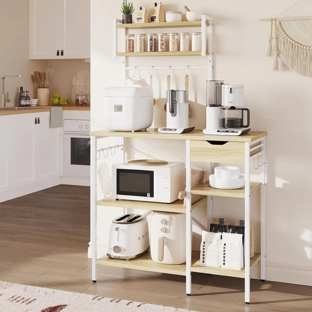 Microwave Oven Rack 90cm Large Size with 2 - Image 1