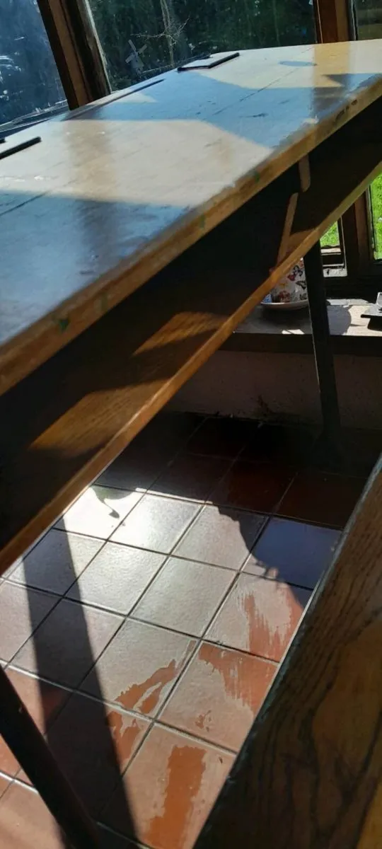 Vintage school bench - Image 1