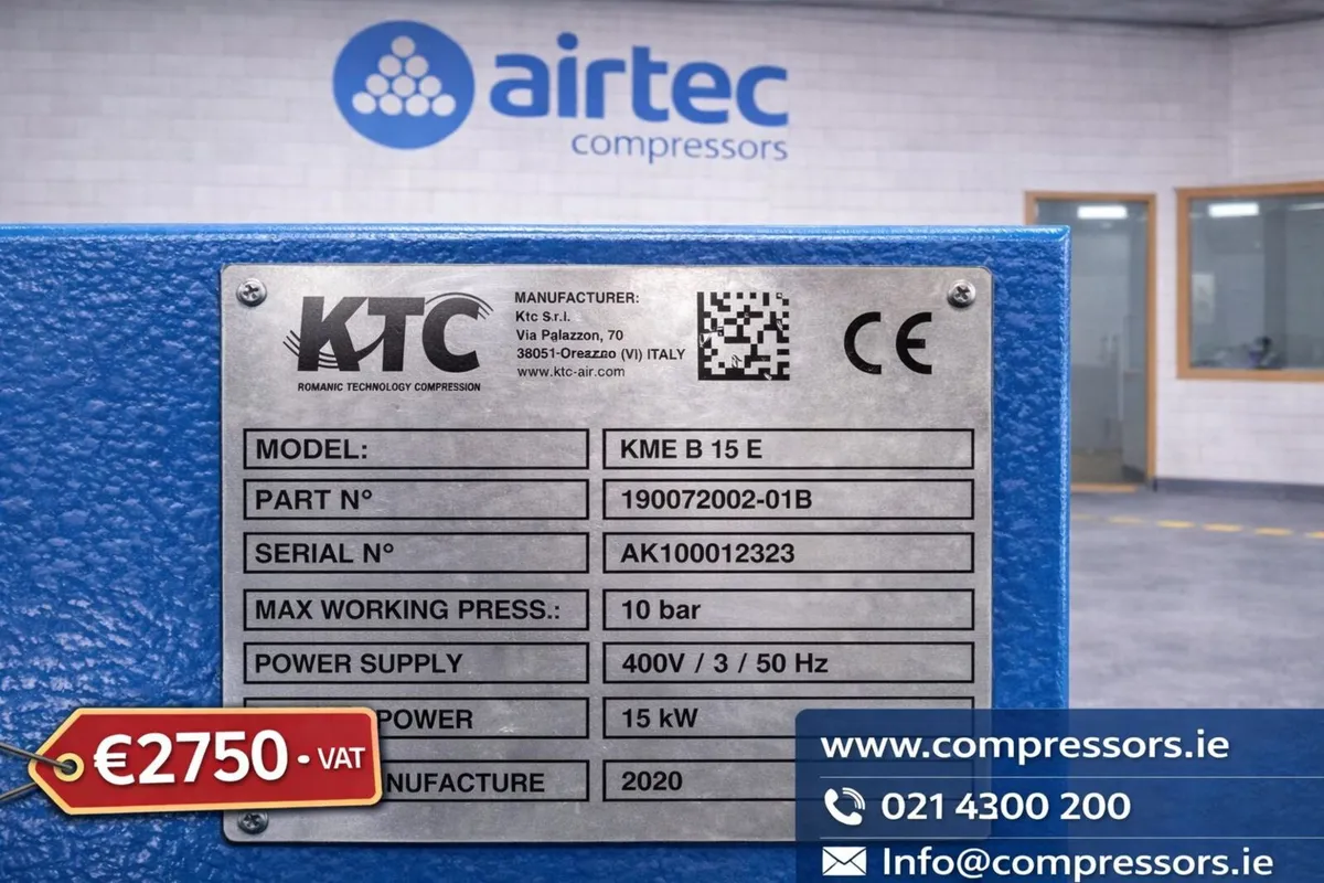 COMPRESSOR PRE-OWNED KTC KME B 15E - IN STOCK - Image 3