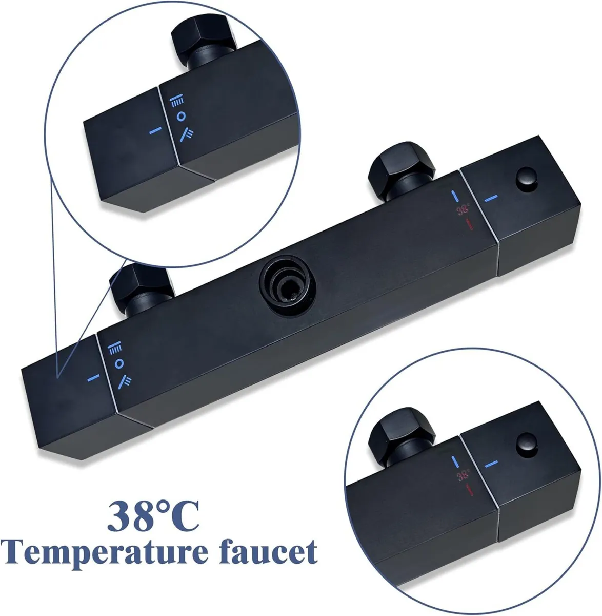 Shower Set Thermostatic 38℃ Mixer with 8 inches - Image 3