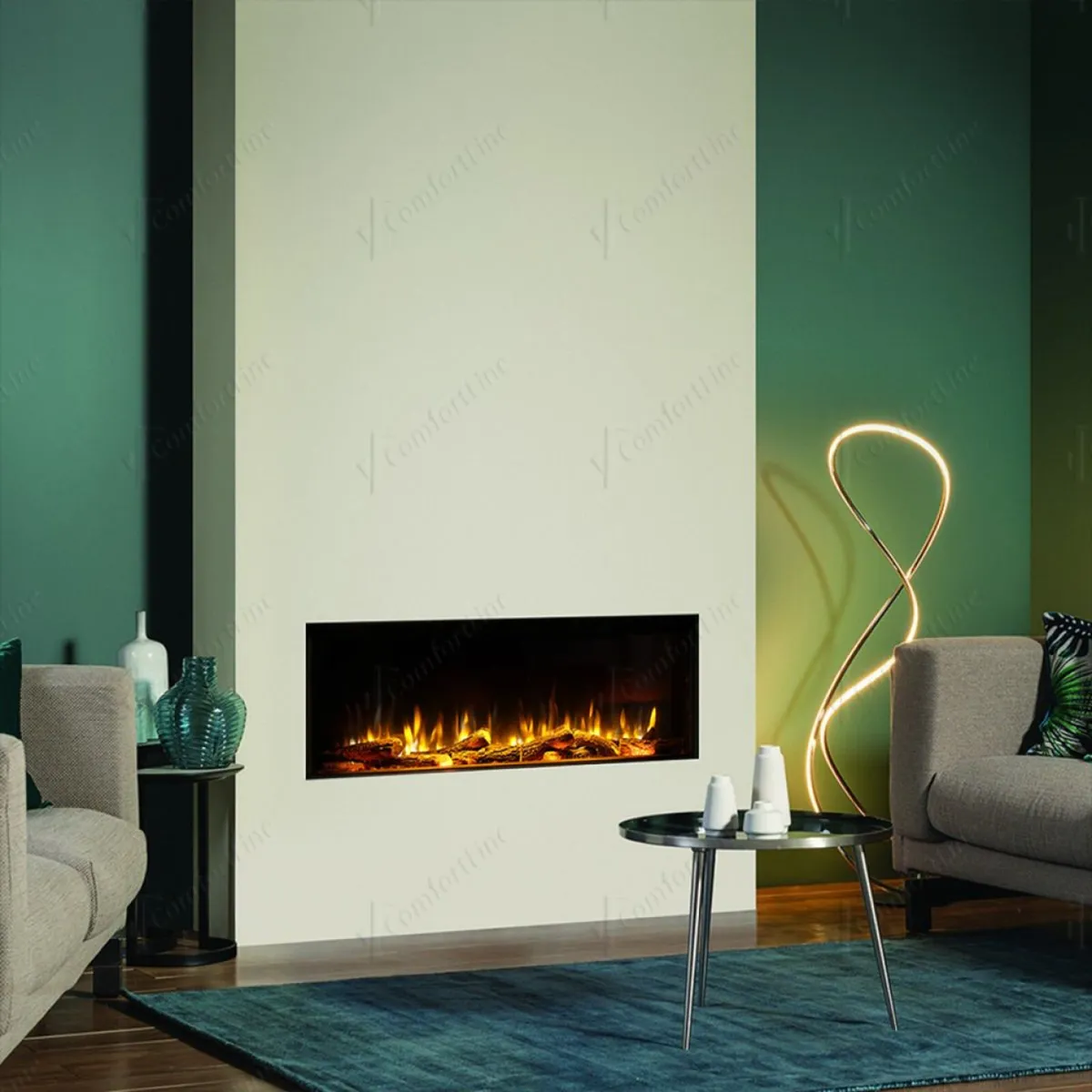 Aoife Fake Chimney Breast With 1000m electric fire - Image 1