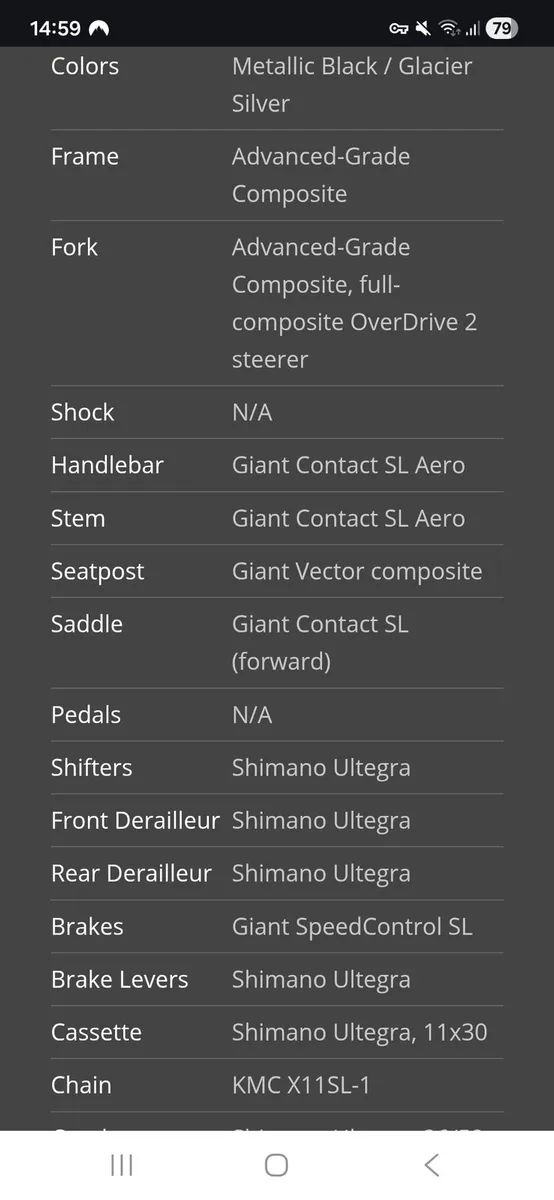 Giant Propel Advanced Pro1 Black Medium - Image 3