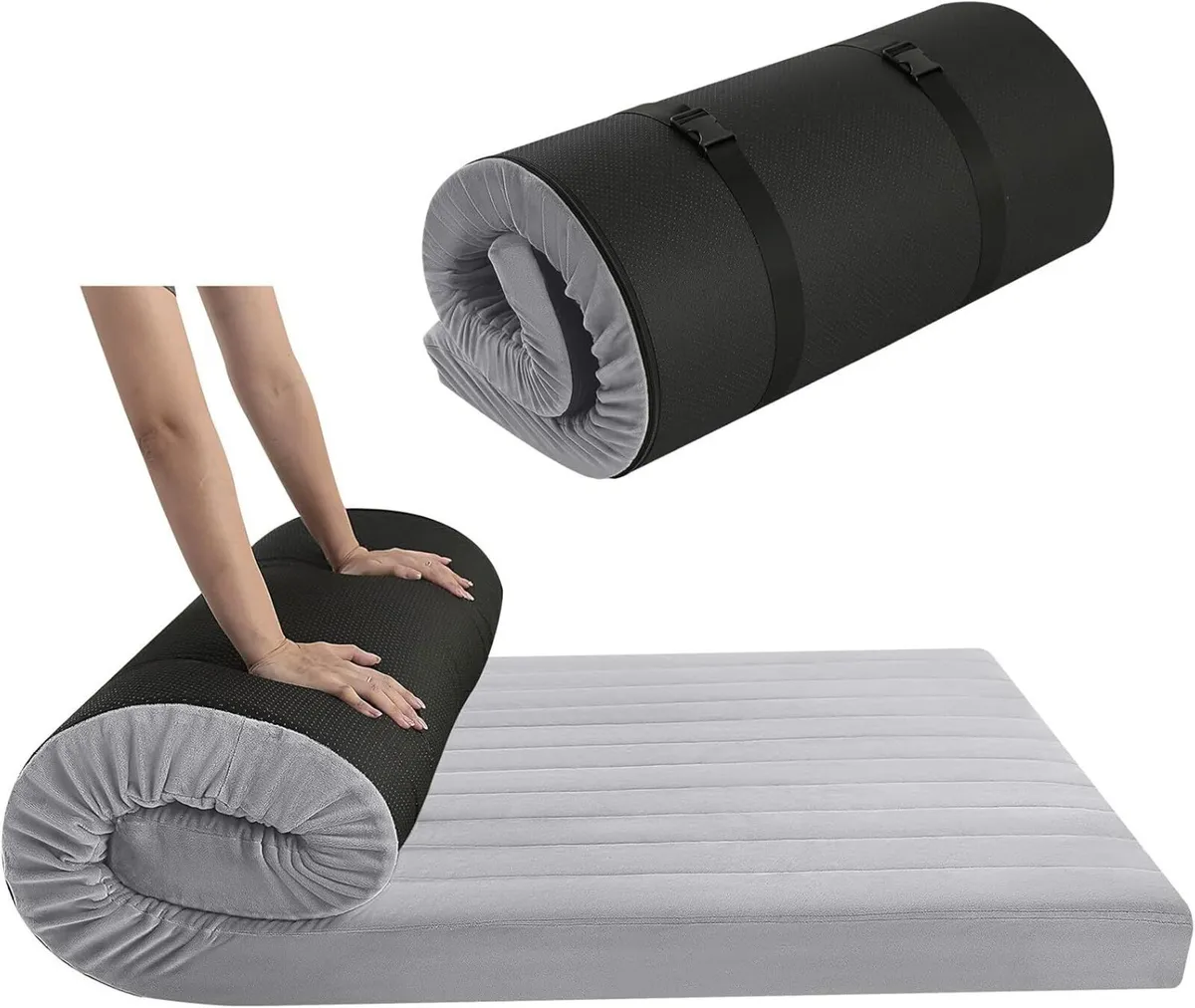 Roll Up Floor Mattress High Density Foam Portable - Image 1