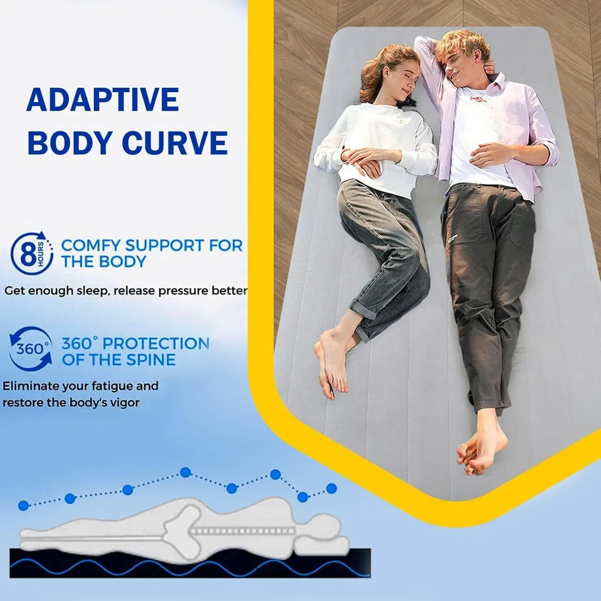 Roll Up Floor Mattress High Density Foam Portable - Image 3