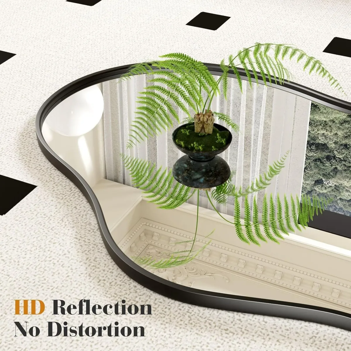 Irregular Wall Mirror Asymmetrical Modern for - Image 3