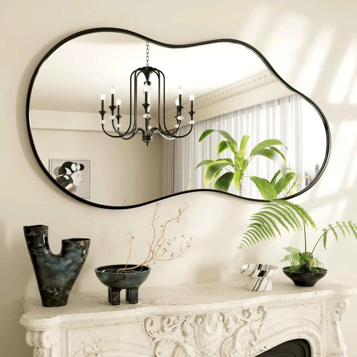 Irregular Wall Mirror Asymmetrical Modern for - Image 1