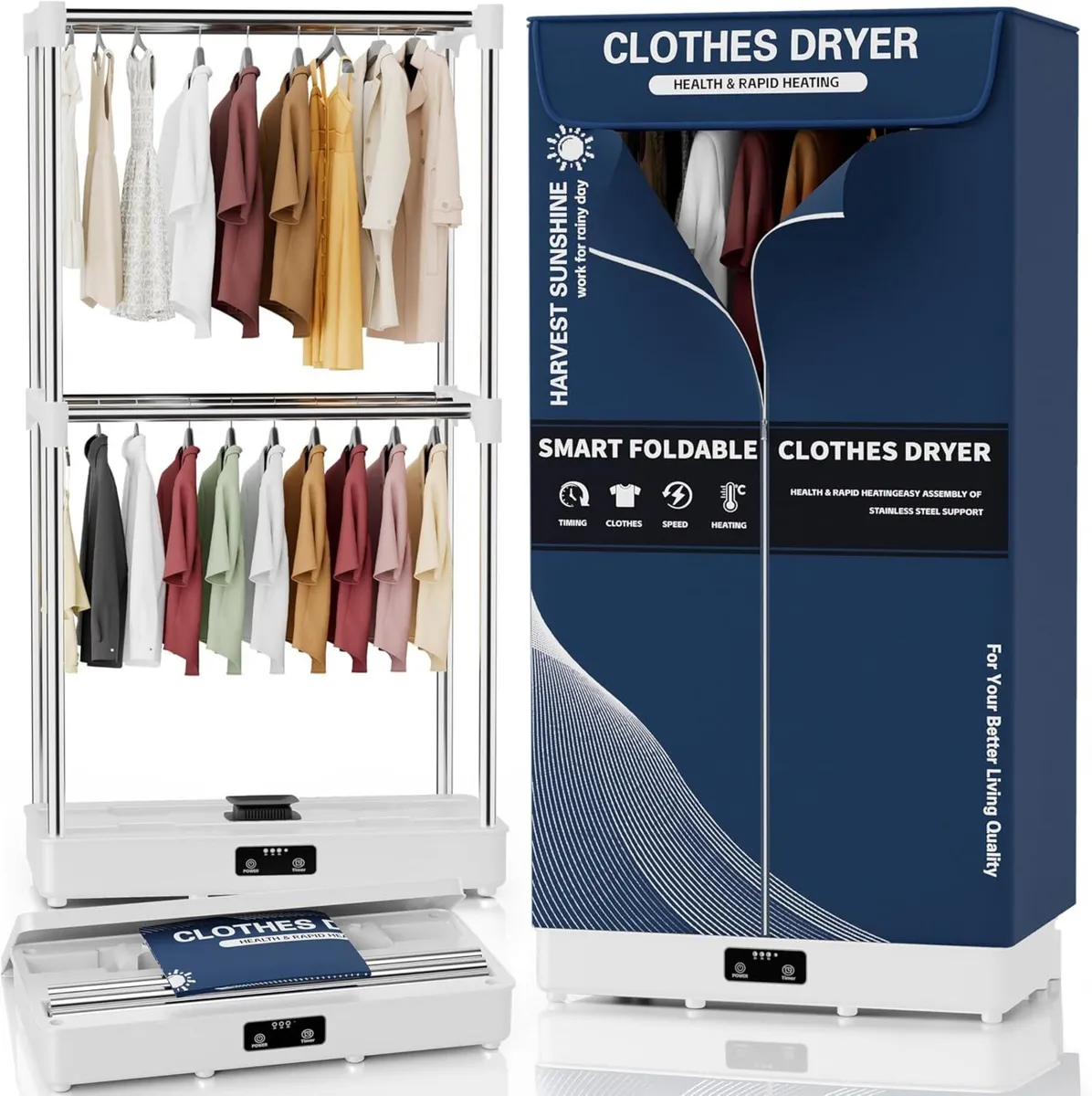 Clothes Dryer Portable Foldable Drying Machine - Image 1