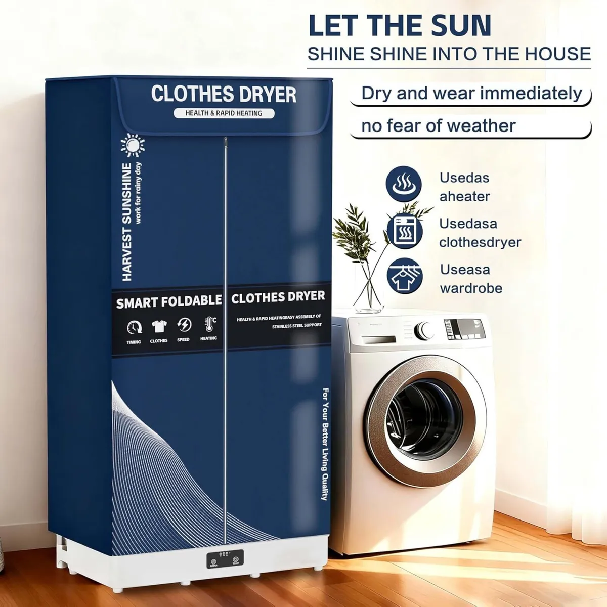Clothes Dryer Portable Foldable Drying Machine - Image 4
