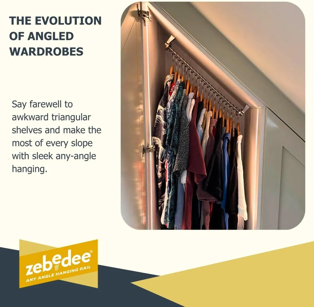 Sloped Ceiling Clothes Rail by HANGING - Any - Image 4