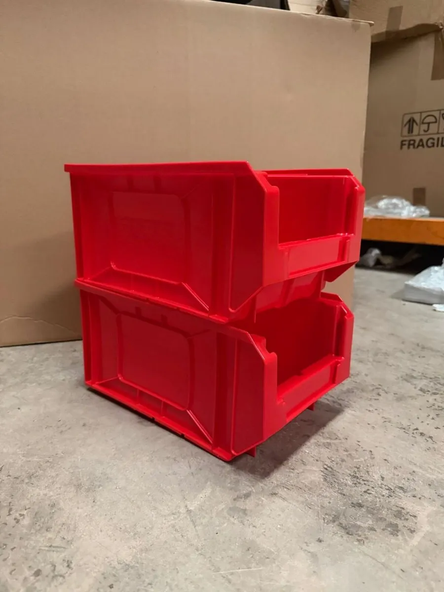 24x Red Lin Bins - Image 1