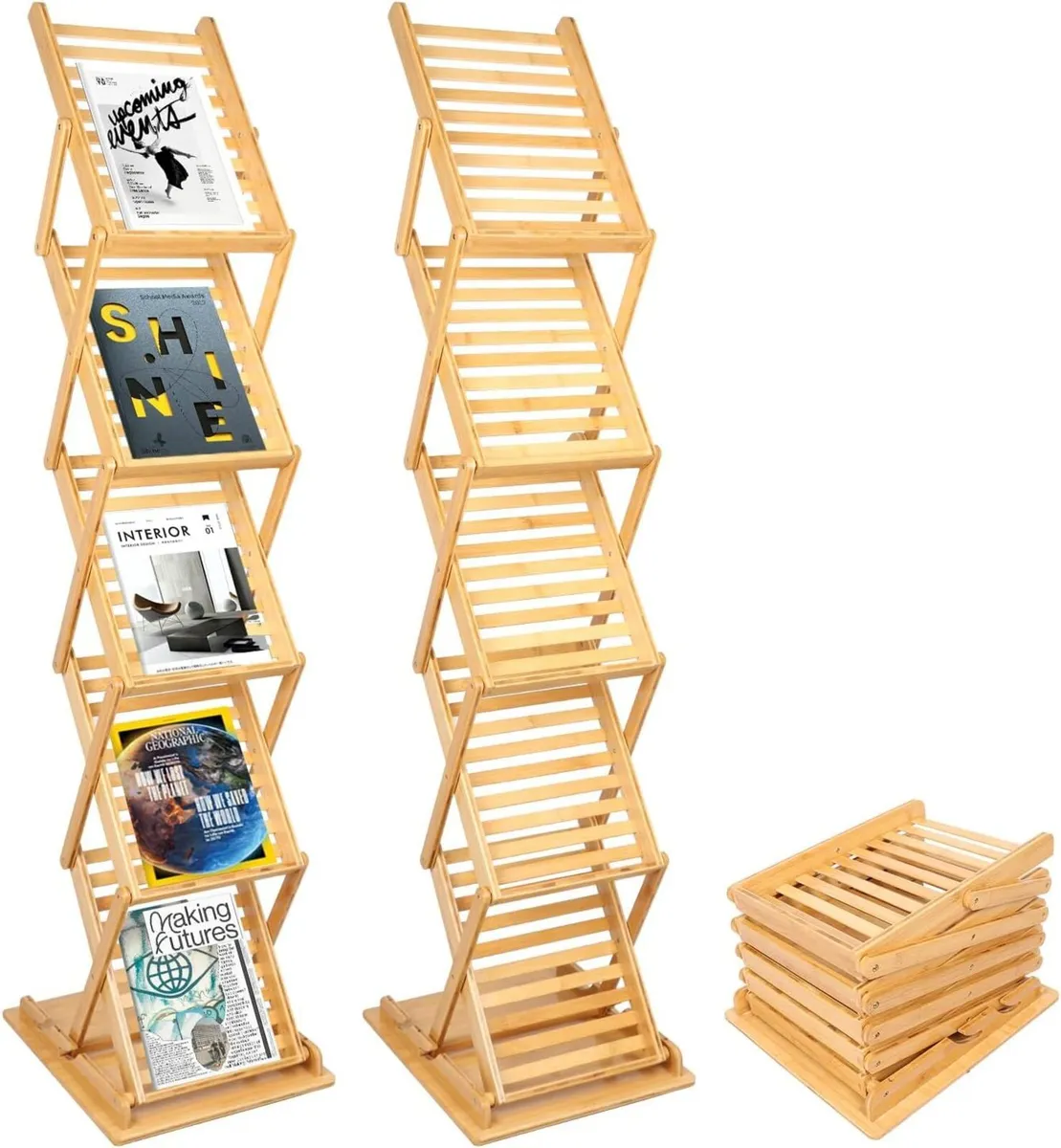 Foldable Magazine Rack Floor Stand Brochure - Image 1
