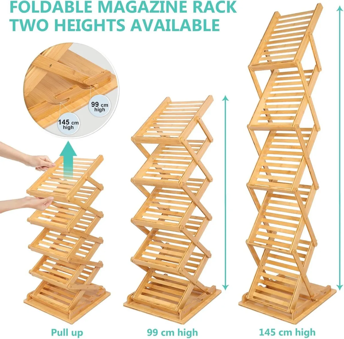 Foldable Magazine Rack Floor Stand Brochure - Image 4