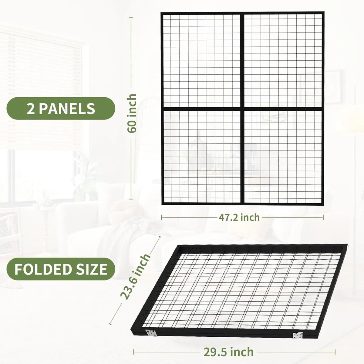 Foldable Gridwall Display Panel - 2 Pack of 2x5 - Image 2