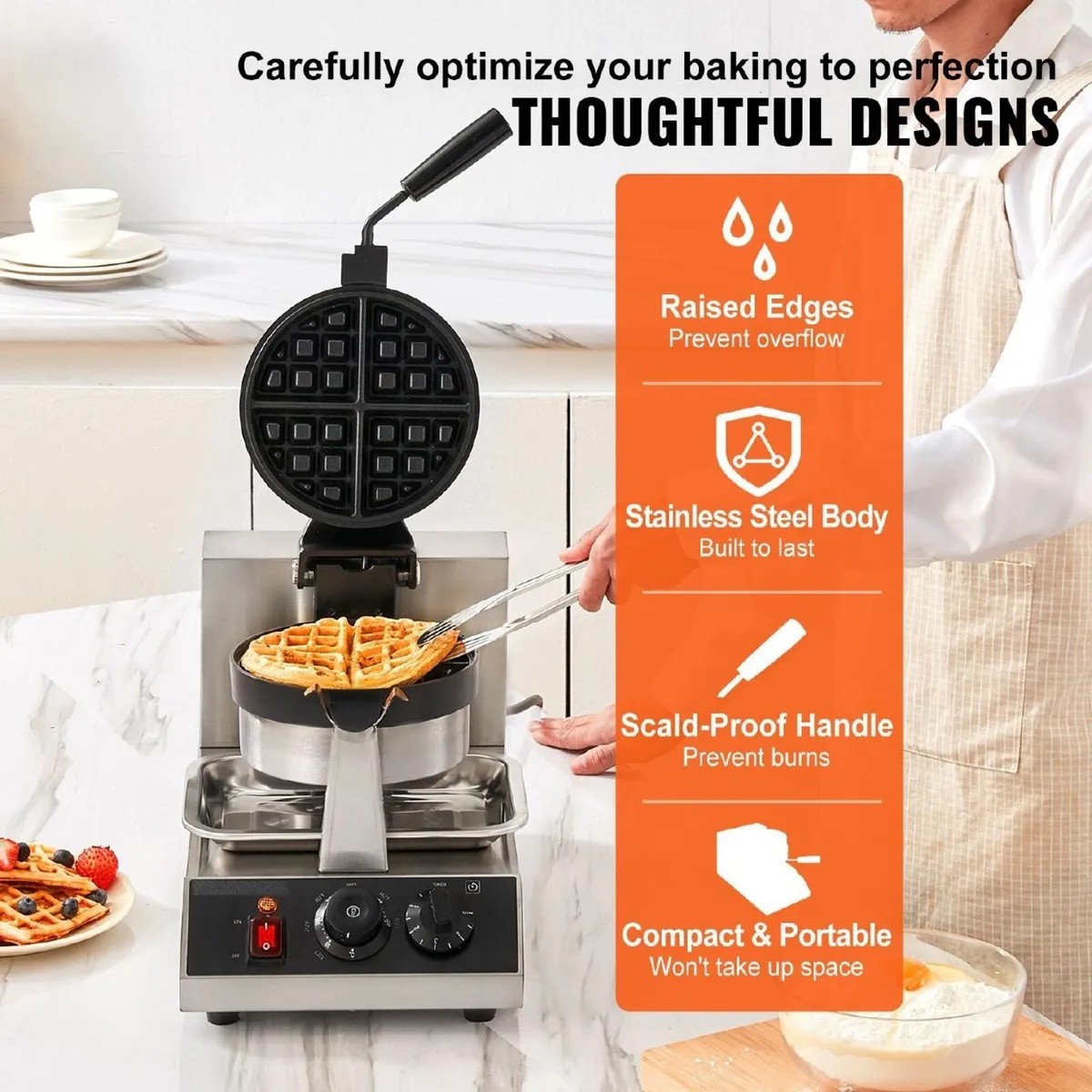 Commercial Electric Donut and Waffle Maker - Image 2