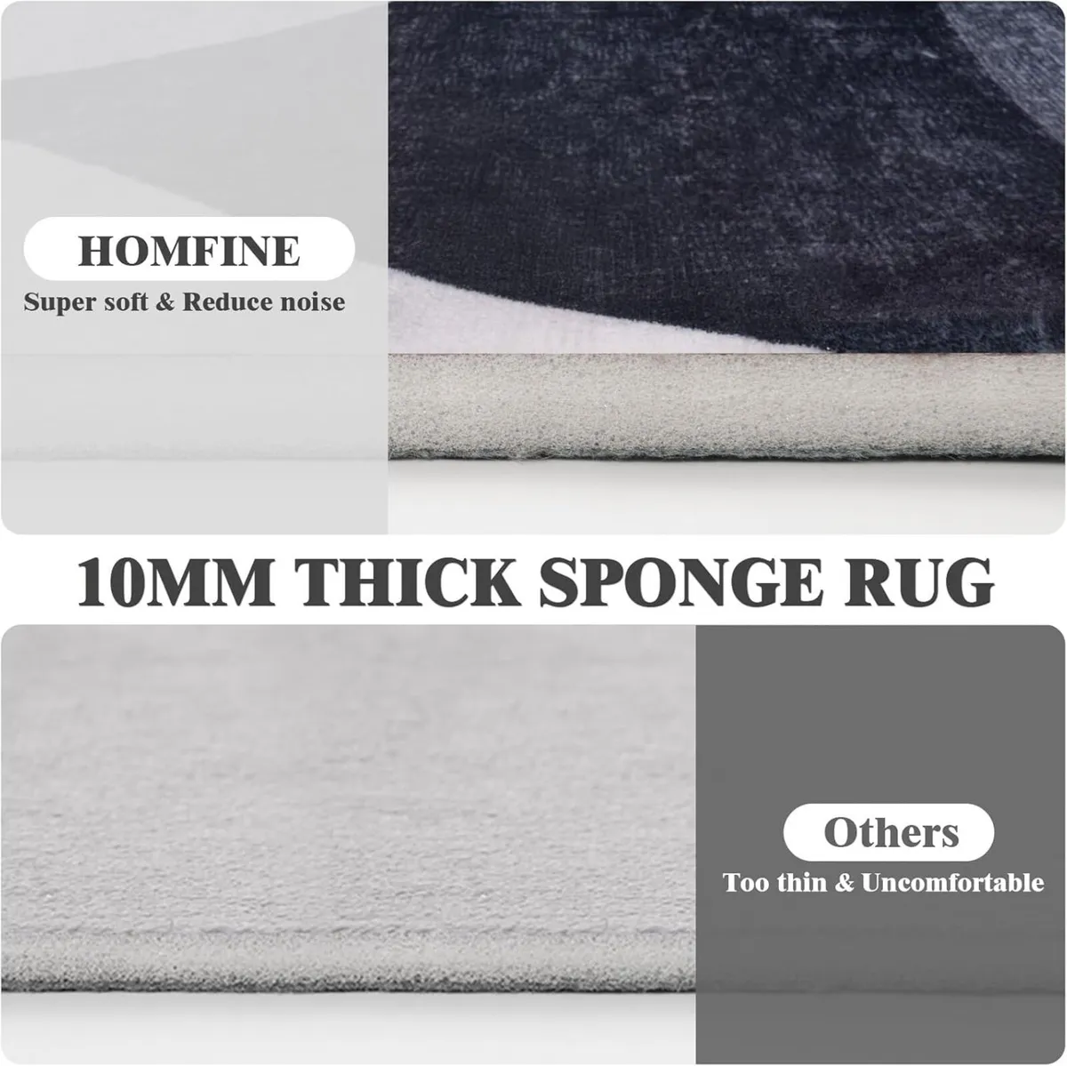 Washable Rug for Living Room- Fluffy Non-Slip - Image 3