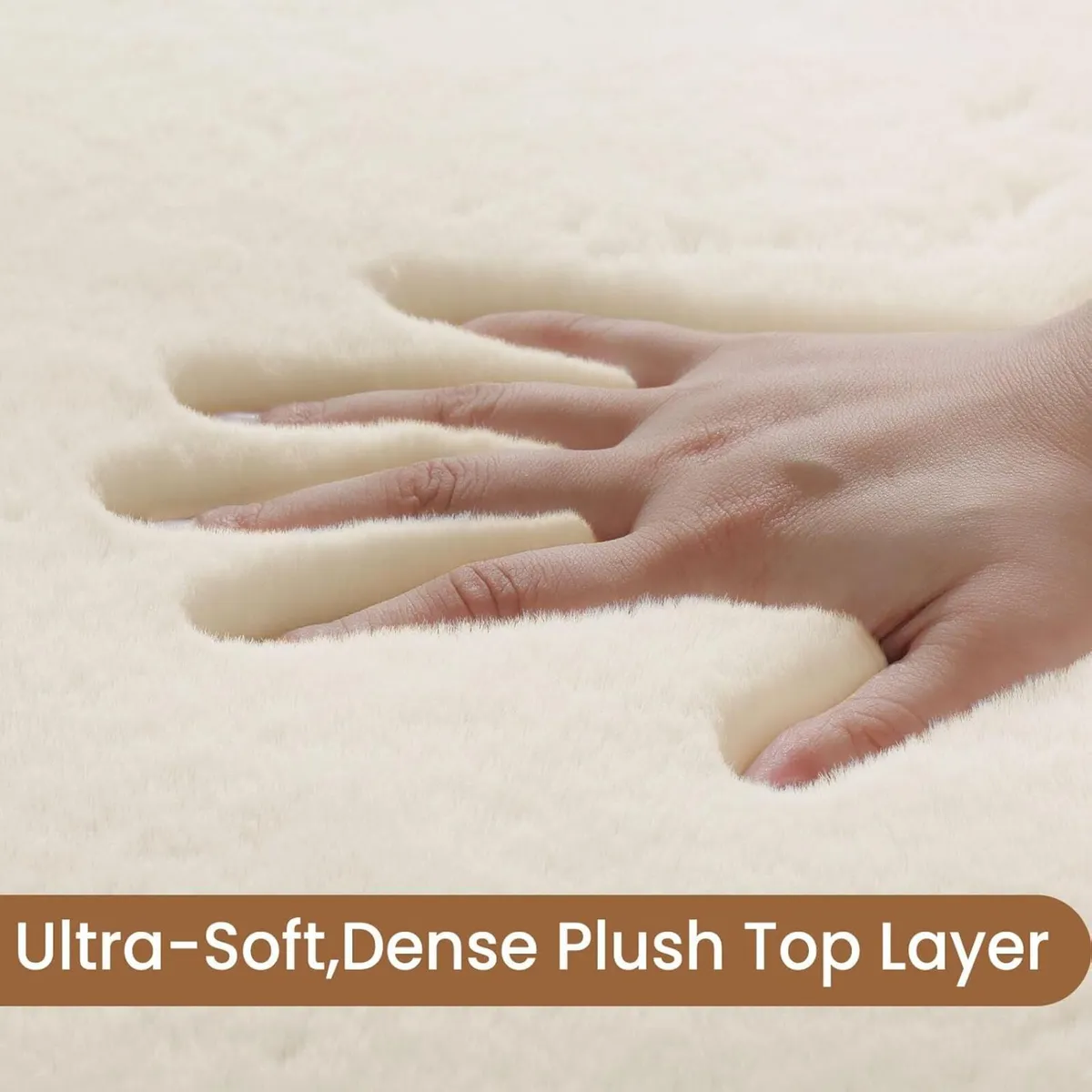 Rugs Living Room - Grey Area for Bedroom Faux - Image 4