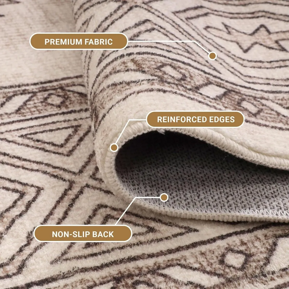 Rugs for Bedroom Living Room Large 160x230 cm - - Image 2