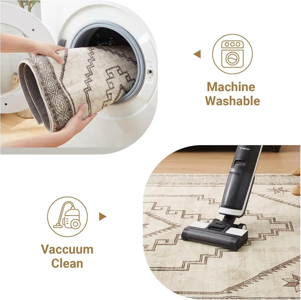 Rugs for Bedroom Living Room Large 160x230 cm - - Image 3