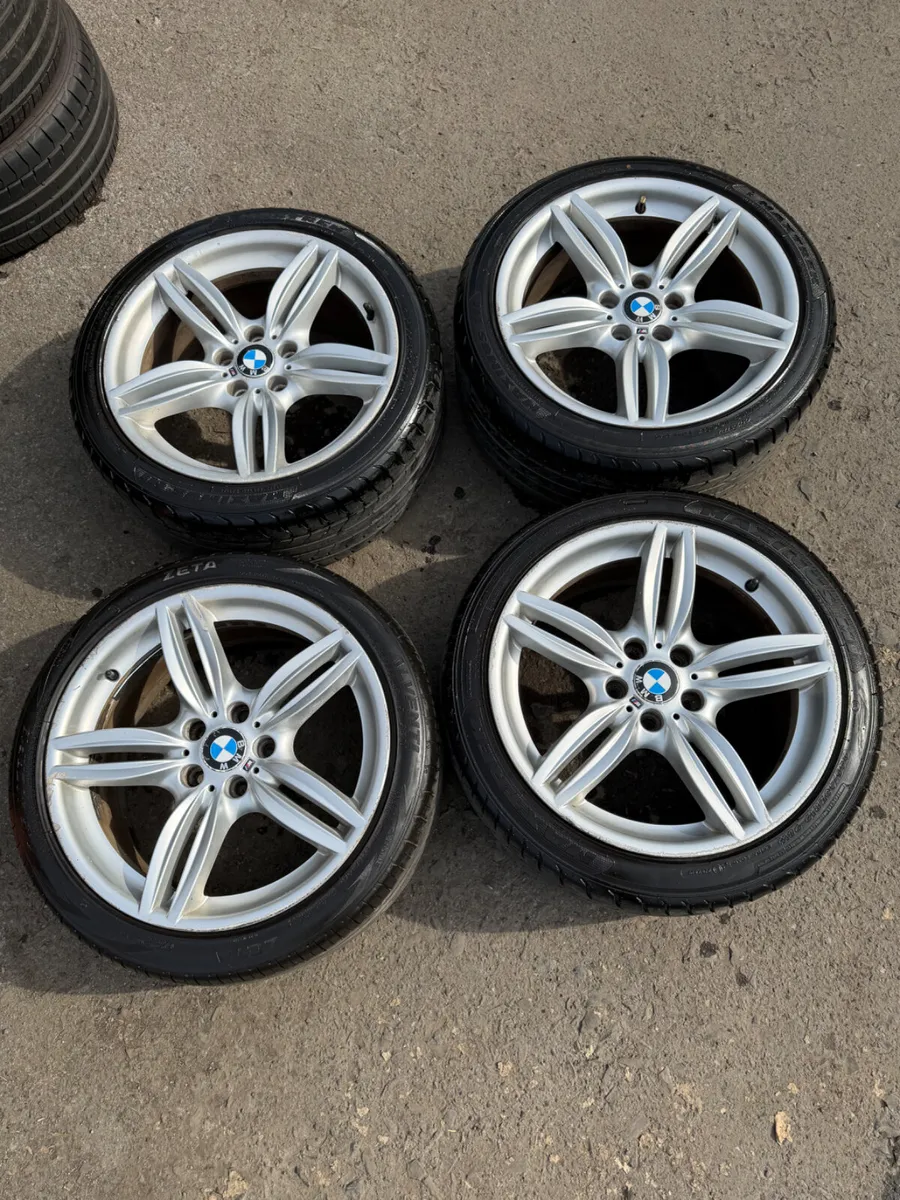 19inch BMW F10 alloy wheels and tyres - Image 1