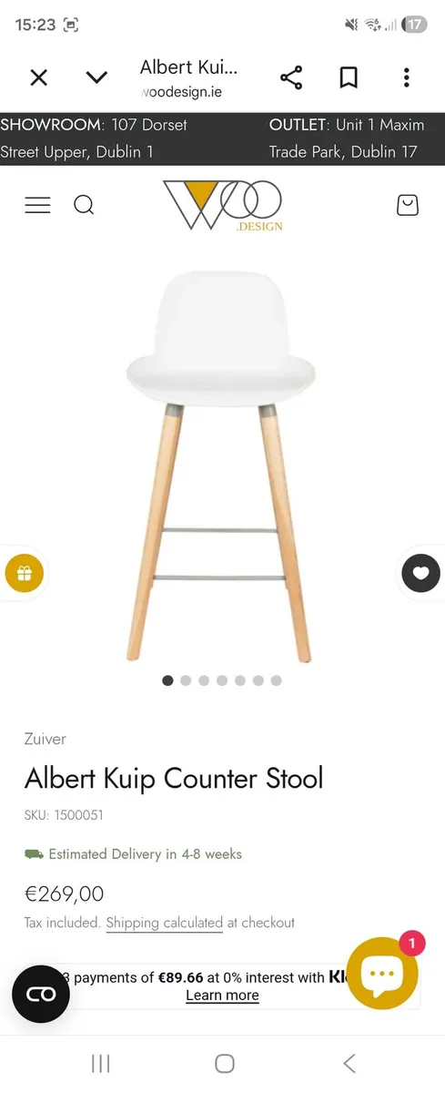 2x bar stools - Image 2