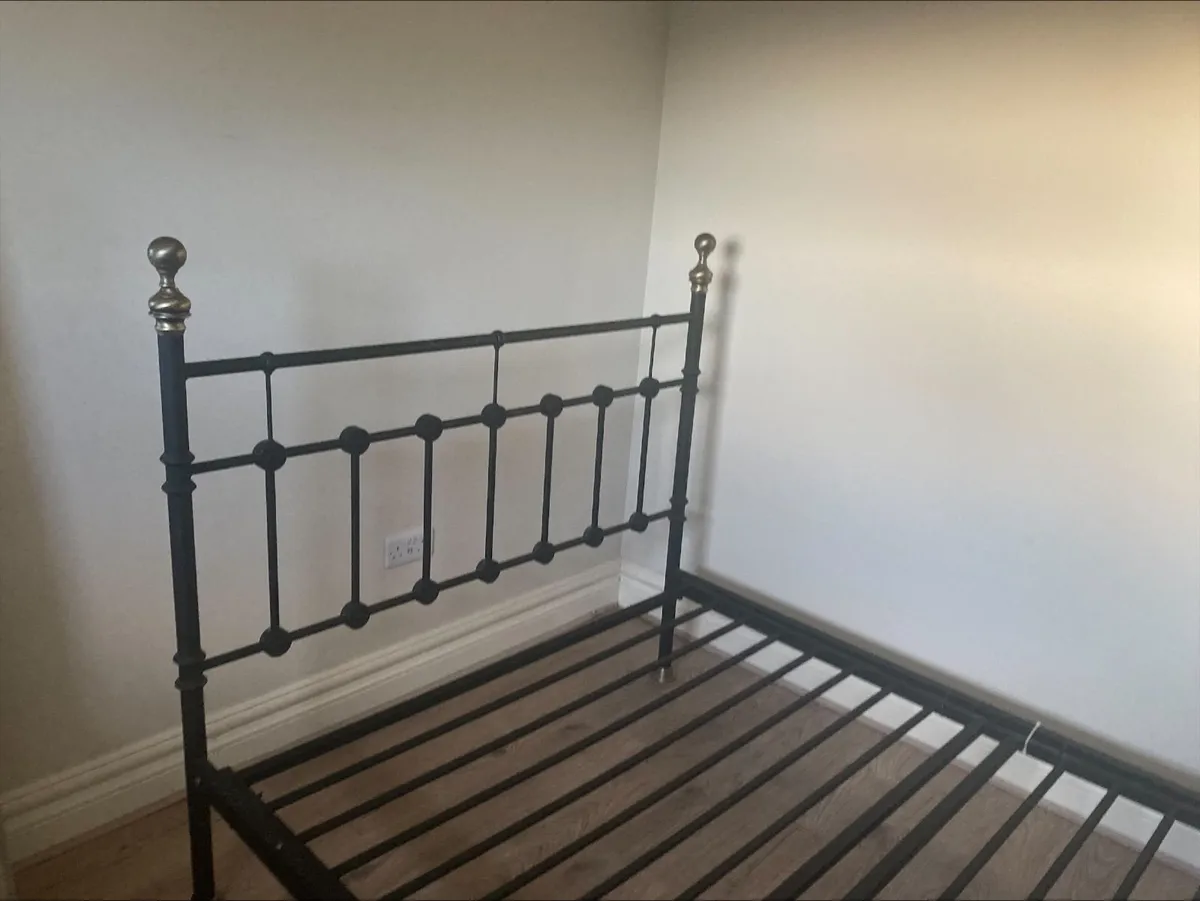 Black Iron Bed - Image 2