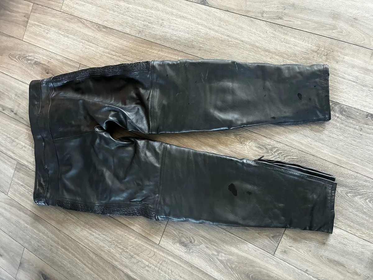 Leather Motorcycle Pants - Image 3