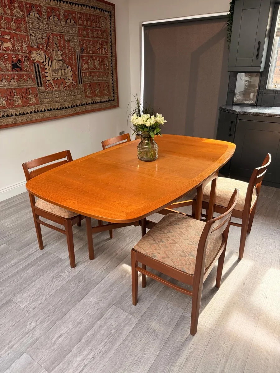 Mid Century Drop Leaf Dining Table - Image 3