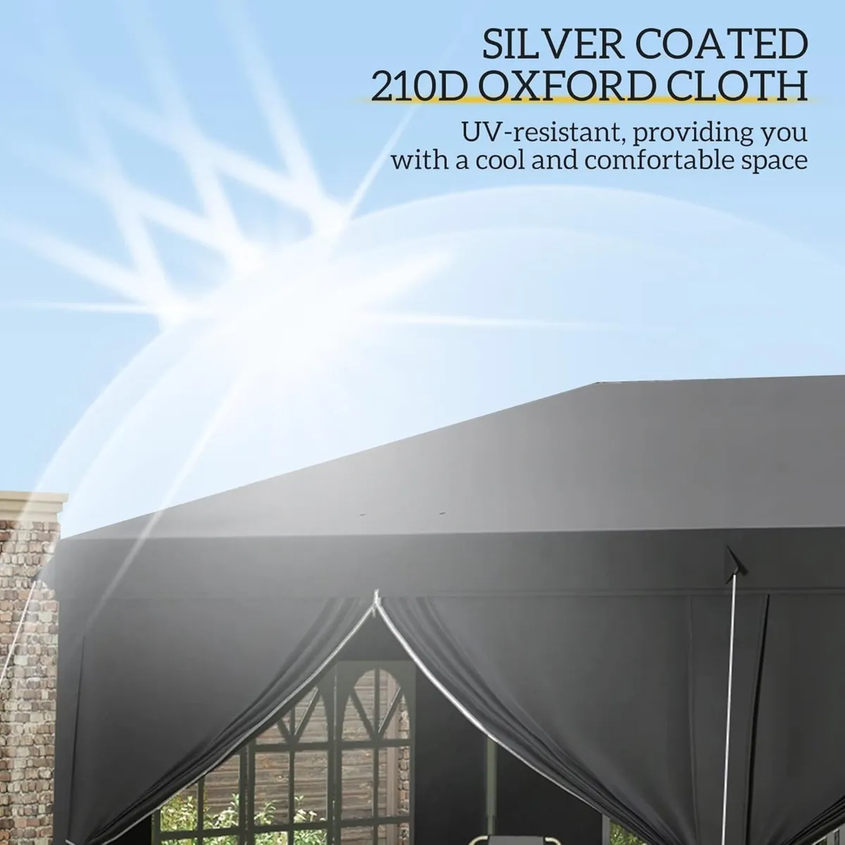 Pop Up Gazebo 3x6m with Sides Windows Tent - Image 3