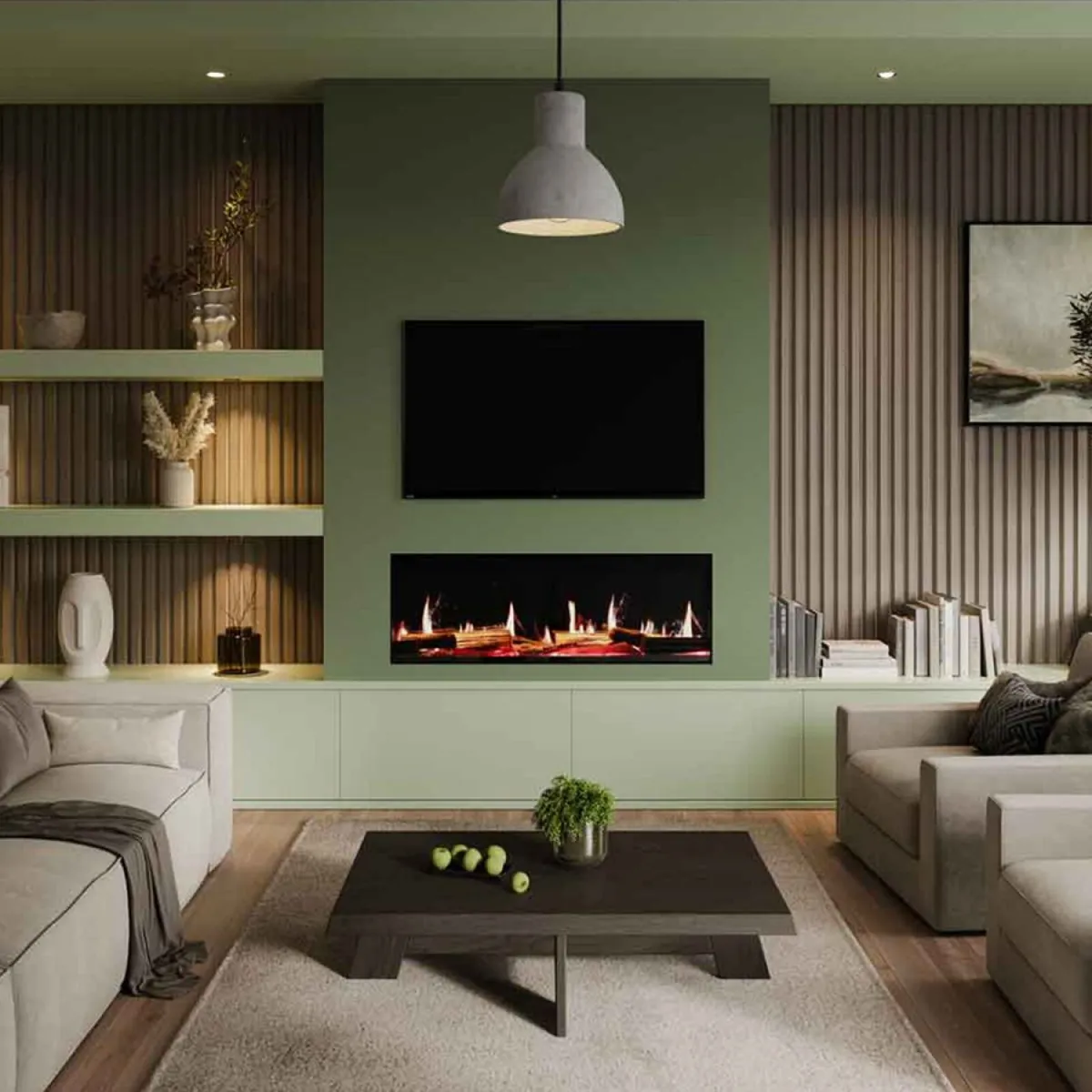 Media Wall with Iconic Trance Electric Fire - Image 1
