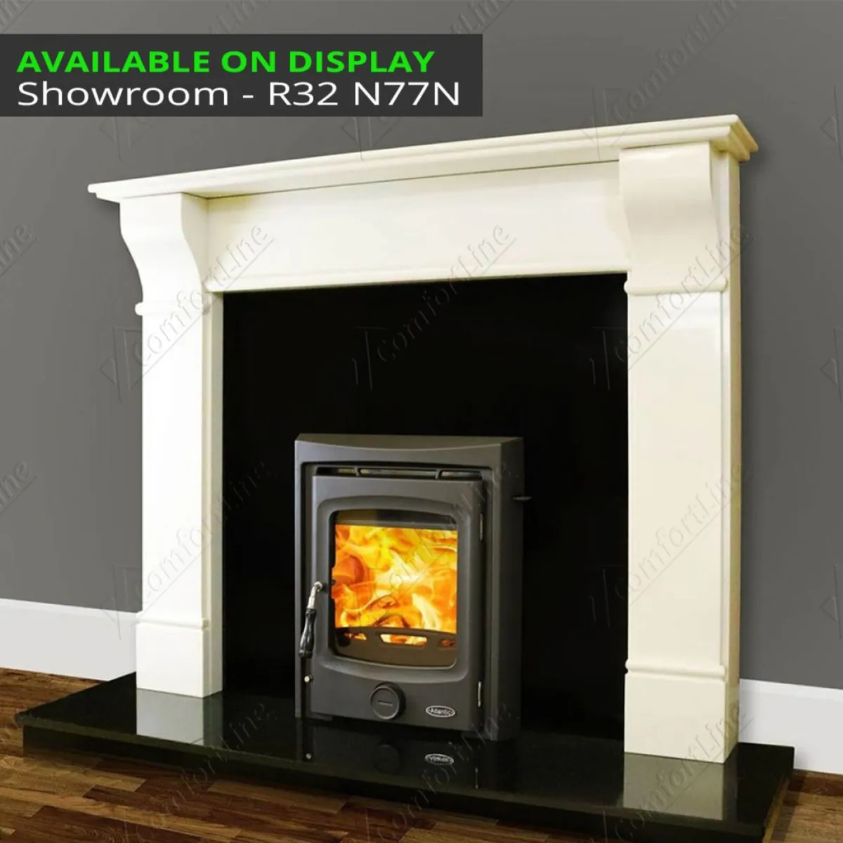 Atlantic Bay 5 kw insert cast iron stove - Image 3
