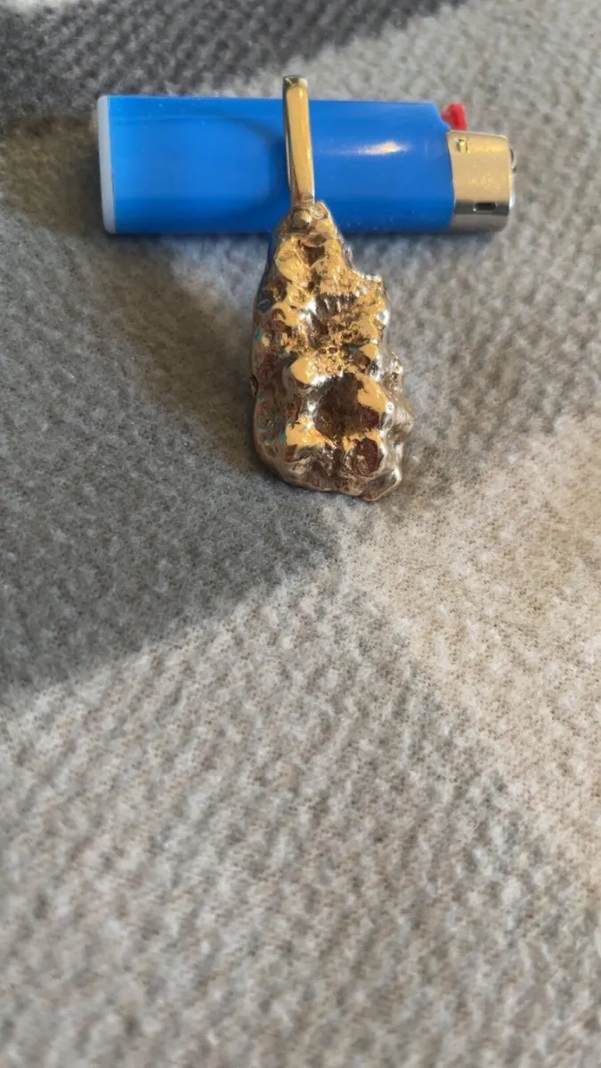 9Crt Gold Nugget Pendant - Image 2