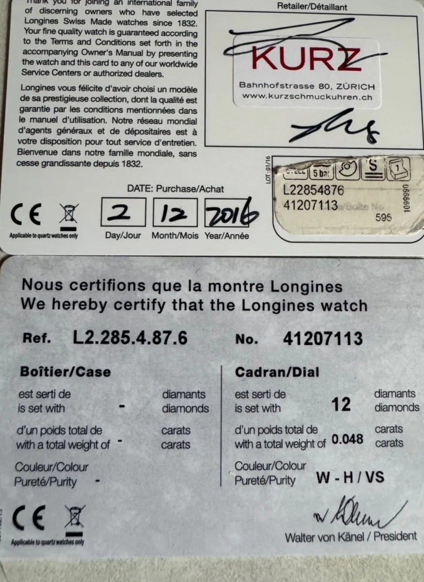 Longines diamonds watch - Image 4