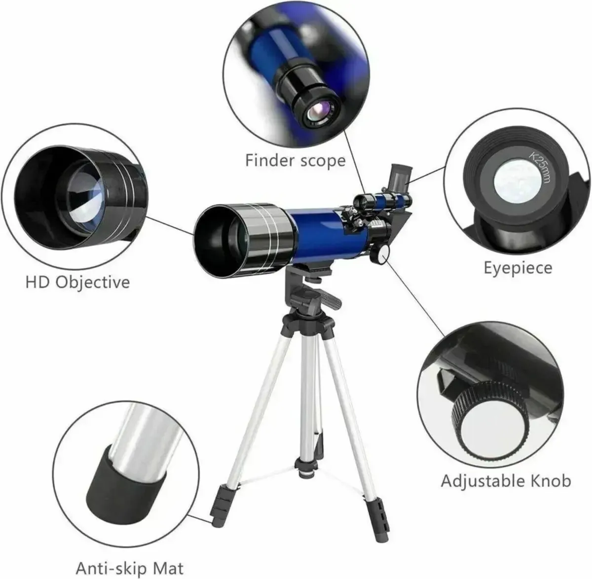 Telescope 70mm Astronomical Travel Refractor - Image 2