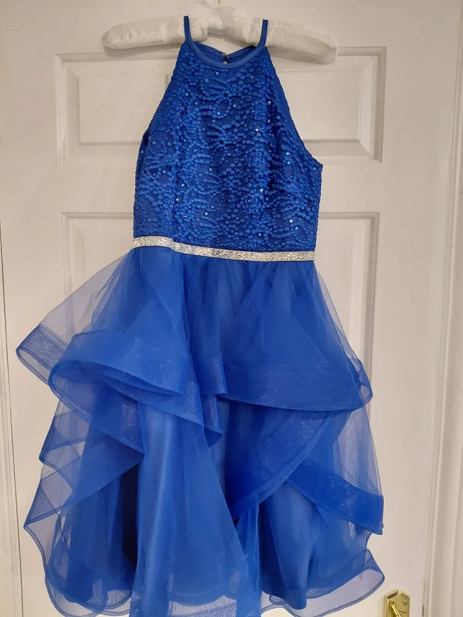 Vibrant Blue Girls Dress - Image 1