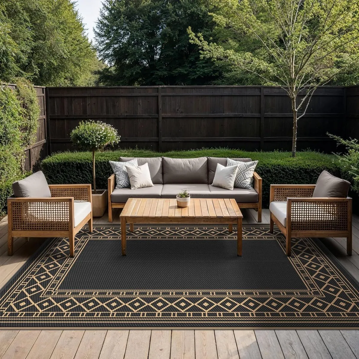 Outdoor Rug 275 x 365 cm Extra Large Waterproof - Image 1